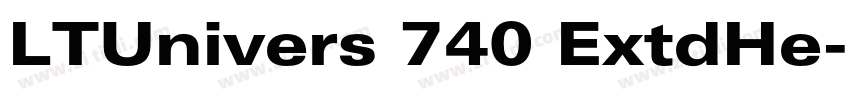 LTUnivers 740 ExtdHe字体转换